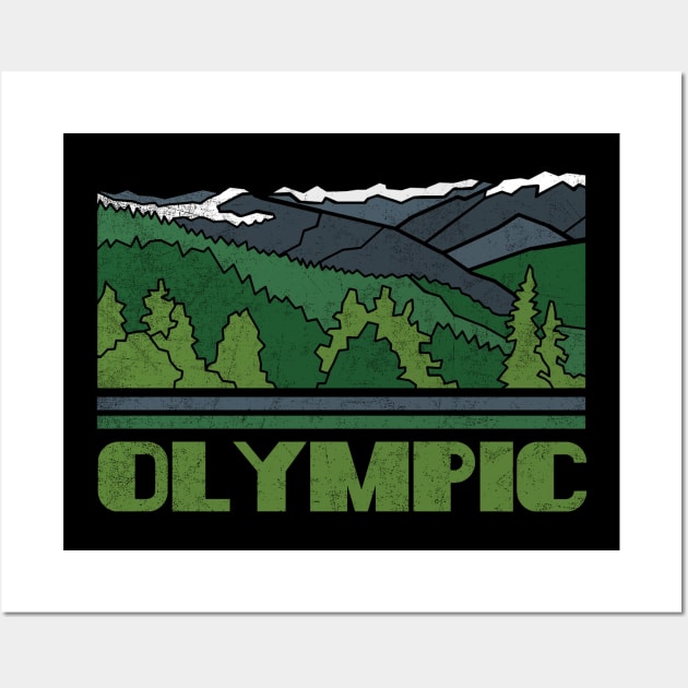 Olympic Shirt US National Park Gift Olympic National Park Tee Outdoor Adventure Tshirt Camping Lover Wall Art by NickDezArts